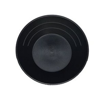 Black plastic gold pan 14.5 " (380 mm)