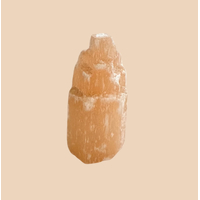 Small Peach Selenite Tower