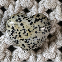 Dalmatian Jasper Heart