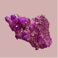 Purple Aura Quartz Cluster 002
