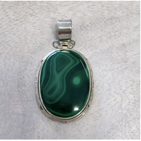 Malachite Oval Pendant