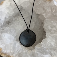 Shungite Disc Necklace