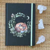Green Sleeping Fox A5 Notebook