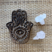 Hamsa Hand Wood Storage Box