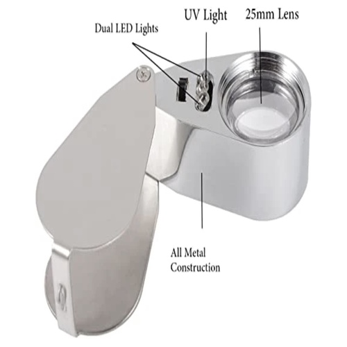 x40 Hand Lens Loupe 