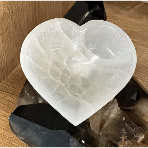 Selenite Heart Bowl