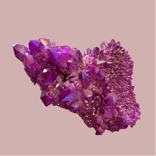 Purple Aura Quartz Cluster 002