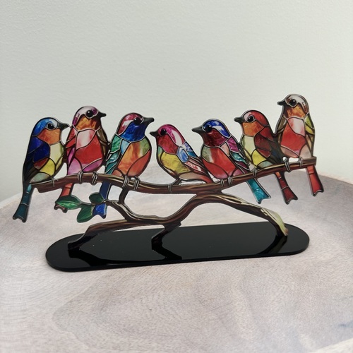 Seven Birds on a Branch | Small