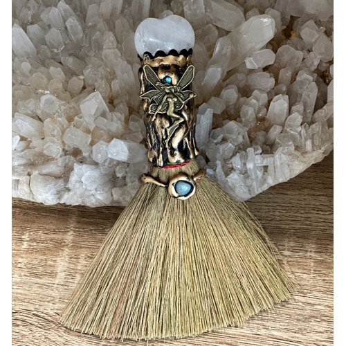 Witchy Crystal Broom