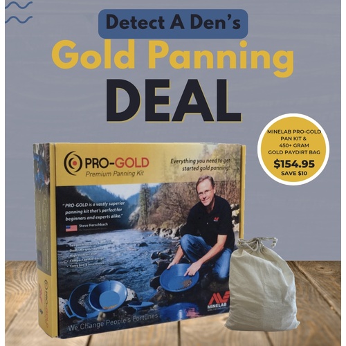 Pro-Gold Pan Kit and 450+ Gram Paydirt Bundle
