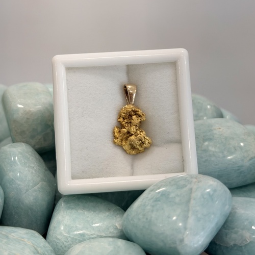 Natural Gold Nugget Pendant