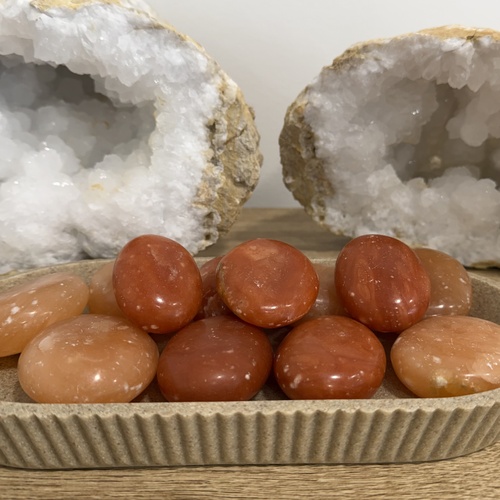 Orange Calcite Palmstone