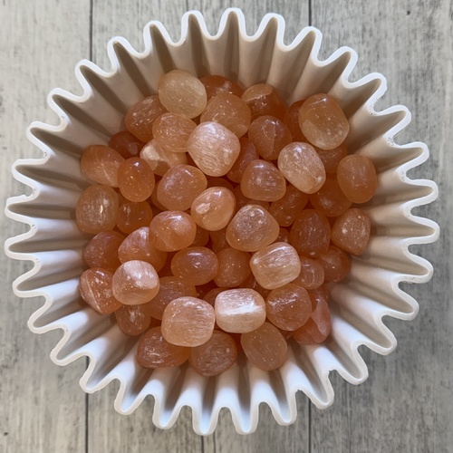 Peach Selenite Tumbles
