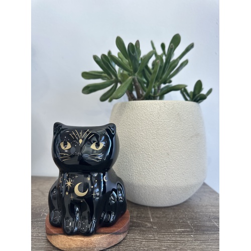 Black Cat Magick Oil Burner