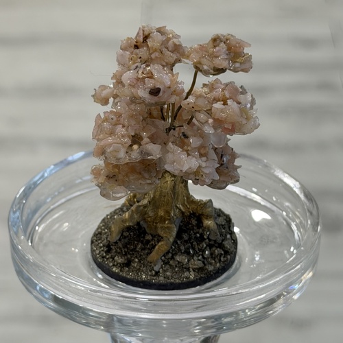 Mini Pink Opal Bonsai Tree