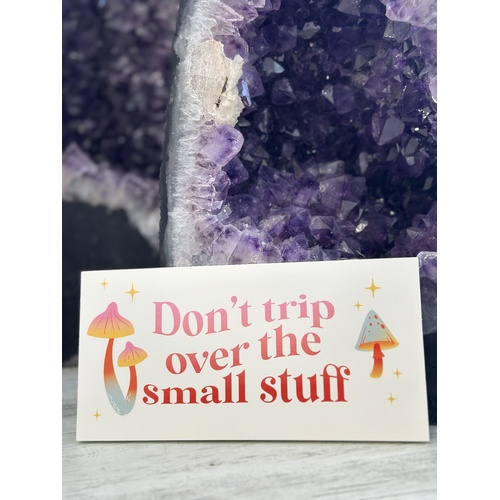 Don't Trip Over The Small Stuff Hanging Sign