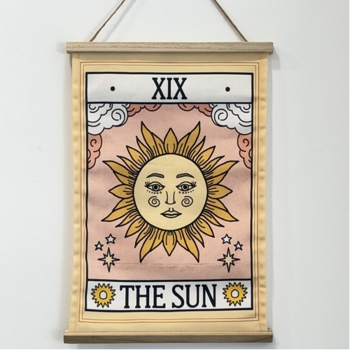 The Sun Vintage Tarot Wall Hanging