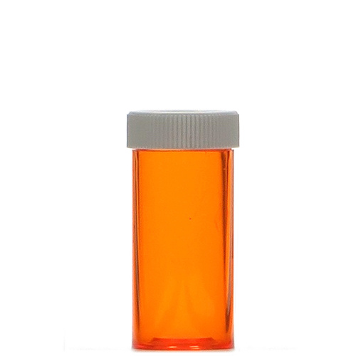 Orange 6oz Vial Plastic